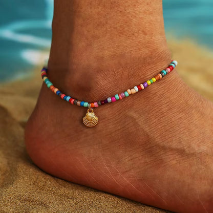 Colorful Bohemian Turkish Eye Anklets